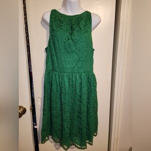 Lacy green dress